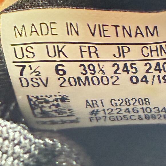 Adidas Edge Flex Black Gray Athletic Running Shoes Casual G28208 Womens Size 7.5 - Picture 9 of 10